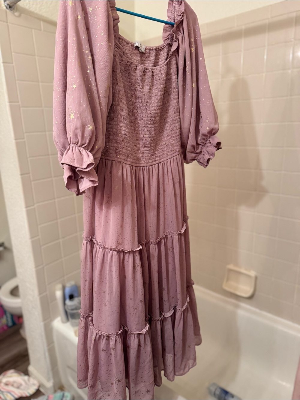 Ivy City Co. Starry Night Dress in Lilac